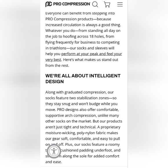 Pro Compression Floral Patterned Knee-High Socks Women 20-30mmHg - Picture 4 of 4